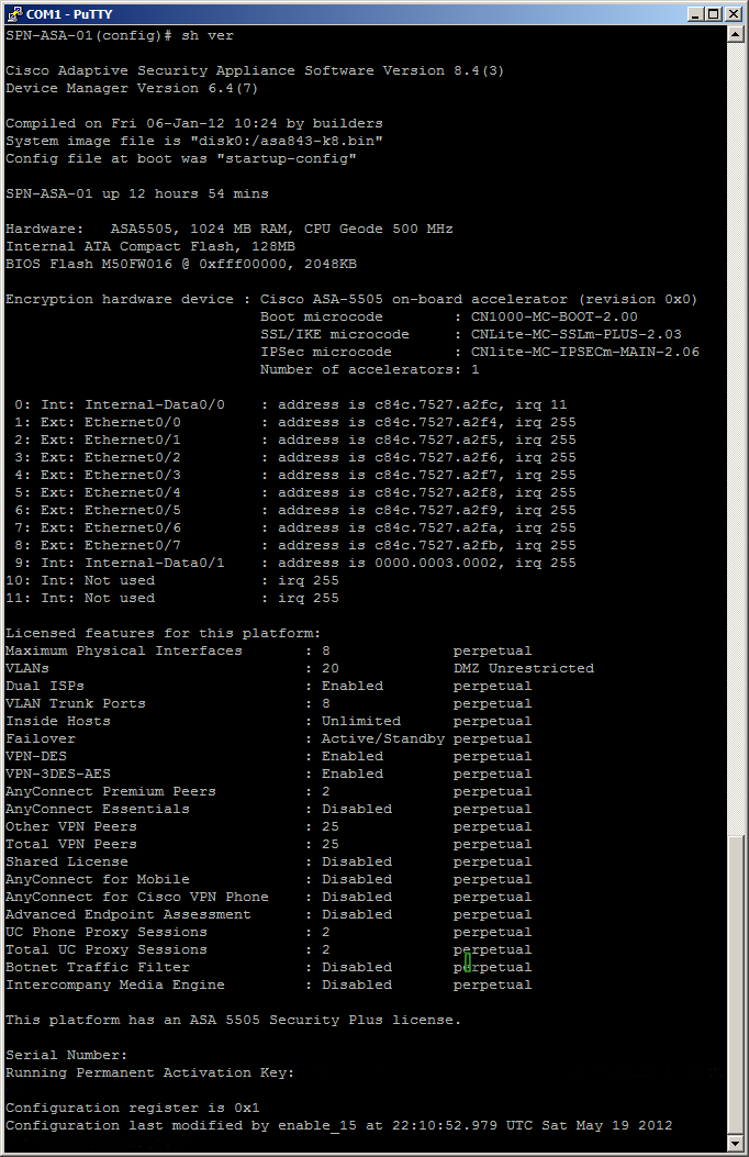 cisco asa 5505 unlimited user license upgrade