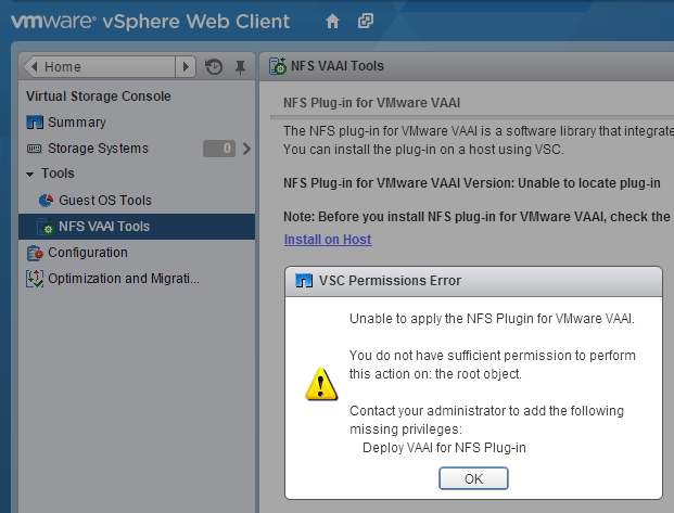 NetApp_Virtual_Storage_Console_5.0_displays_Unable_to_add_storage_systems_due_to_insufficient_privileges_2